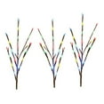 thumbnail image 1 of Holiday Time Lot de 3 Piquets Lumineux Scintillants, Multicolore, 1 of 4