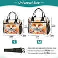 thumbnail image 2 of Fox Head Flowers Cooler Bag Lunch Bag Soft Cooler Cooling Tote Insulated Lunch Box for Adult Men Women, 2 of 6