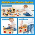 thumbnail image 6 of Toddler Kids Tool Set with Take Apart Toys, Pretend Play Kids Toys, Wooden Construction Toys Tools, Educational STEM Learning Toys for Kids Ages 3 4 5 6 7 8 Years Old Boys & Girls, 6 of 8