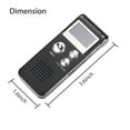 thumbnail image 1 of Grabadora de voz digital, grabadora activada por voz de 8 GB con reproducción, mini grabadora de audio para conferencias, reuniones, entrevistas, dictáfono de cinta portátil con USB, MP3, 1 of 1