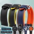 thumbnail image 2 of Correa de nailon de lona de 20 mm y 22 mm para relojes TAG HEUER F1 Gulf Oil Racing Submarine Omega Seahorse Series para hombre, 2 of 5