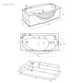 thumbnail image 7 of Whirlpool bathtub white 71″ x 31″ hot tub with Heater – Jungle, 7 of 7