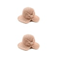 thumbnail image 2 of Sombrero de paja de verano Qarigey para mujer ala ancha plegable Caqui, 2 of 6