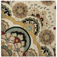 thumbnail image 6 of SAFAVIEH Soho Leyla Floral Wool Area Rug, Ivory/Multi, 2'6" x 4', 6 of 9
