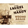 thumbnail image 2 of Wrong Again From Top: Stan Laurel Oliver Hardy On Title Lobbycard 1929 Movie Poster Masterprint, 2 of 2