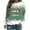 Green cheap stuff under 5 dollars, variant on Dyegold Christmas Sweatshirt For Women Ladies Loose Xmas Funny Pullover Graphic Cute Merry Christmas Tops Novelty Teen Girls Hoodie Crewneck Sweater Plus Size Shirts Blouse