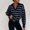 Black, variant on XWSHYW Womens Sweaters Plus Size Striped Print Long Sleeve Sweater Leisure Loose Fit V-Neck Tops Womens Clothes