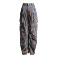 thumbnail image 3 of Pantalones de mezclilla de trabajo con grafiti, de moda, holgados, con múltiples bolsillos y para uso industrial pesado, 3 of 5