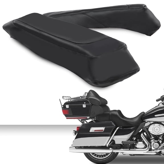 2PCS Plain Hard Saddlebag Speaker Lid Covers Black Fit For Harley Davidson Touring 1993-13