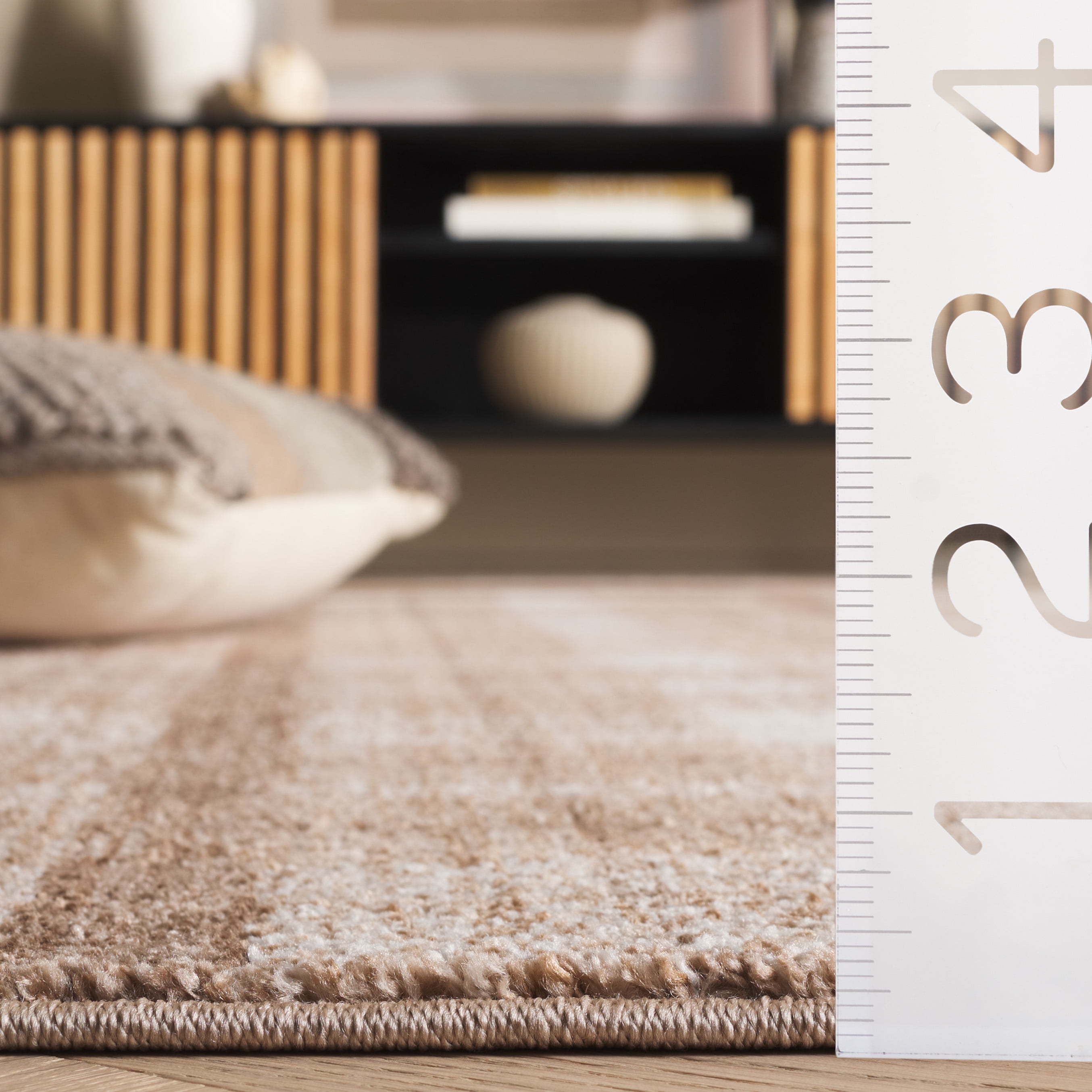 SAFAVIEH Oxford Plaids Paylynn Plaid Area Rug, Beige/Brown, 4' x 6'