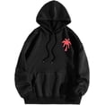 thumbnail image 5 of Pink Graphic Hoodie For Women 2024 Cute Preppy Sweatshirt Long Sleeve Drawstring Pullover Tops With Pockets, 5 of 5