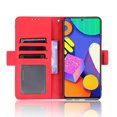 thumbnail image 3 of Case for Samsung Galaxy M62 Cover Adjustable Detachable Card Holder Magnetic closure Leather Wallet Case - Red, 3 of 5