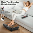 thumbnail image 3 of Light Vibration Plate Exercise Machine Lymphatic Drainage Fitness Machine Vibrating Platform with Loop Bands Remote Control for Whole Body Toning Workout RELIFE REBUILD YOUR LIFE, 3 of 11
