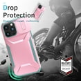 thumbnail image 4 of Allytechgroup iPhone 15 Pro Max Case with Screen Protector, Rugged Hybrid TPU PC Back Hard Shell Cover Anti-Scratch Sliding Camera Lens Protector Phone Case for Apple iPhone 15 Pro Max, Rosegold, 4 of 6