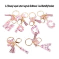 thumbnail image 3 of A-Z Dreamy Sequin Letters Keychain For Women Tassel Butterfly Pendant Initial Keyring Purse Suspension Bags Charms Car Key Chain, 3 of 11