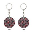 thumbnail image 2 of Naloa Red And Blue Cars Print Round Keychain Keychain Key Ring, Key Tag, Key Chain Bulk for Gift Accessories (Round), 2 of 7