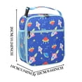 thumbnail image 4 of 2DXuixsh School Lunch Bag for Kids Boys Girls Children's Lunchbox Insulated Reusable Soft Bag Mini Cooler Back to School Hot Meal Kits Girls Boys Lunch Tote Bag Blue, 4 of 7