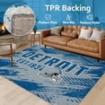thumbnail image 5 of Detroit Football Rugs 5x7 Bedroom Living Room Football Carpet Non-Slip Machine Washable Area Rug for Boys and Man Cave Decor, 5 of 9