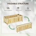 thumbnail image 4 of Outsunny Foldable Raised Garden Bed Elevated Planter Box for Vegetables, 4 of 9