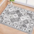 thumbnail image 5 of MJIAexp 2'x3' Moroccan Bedroom Rug Washable Vintage Boho Area Rug Non-Slip Accent Throw Rug Stain Resistant Floor Carpet for Kitchen Entryway Bathroom Living Room Office Boho Gray, 5 of 8