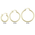 thumbnail image 2 of KoolJewelry 14k Yellow Gold Filled Classic Hoop Earrings (2.5 x 19 mm), 2 of 7