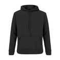 thumbnail image 5 of Outfmvch Hoodies Womens Hoodies Women'S Solid Color Zipperless Long Sleeved Pullover Hooded Sweater Zip Up Hoodie Women Black 2Xl, 5 of 5