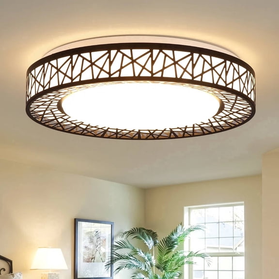 Modern 12 Inch Flush Mount Ceiling Light Intergrated LED Ceiling Light Fixtre Flush Mount Lighting,Dimmable