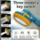 thumbnail image 3 of Cabezal de ducha ABS de alta presión Rociador de parada de una tecla Baño de mano Lluvia Boquilla rociadora doméstica Gimnasio Accesorios de baño Amarillo Sweethay HA009437-02, 3 of 6
