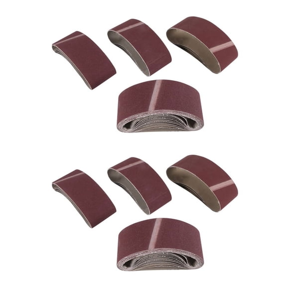 40PCS 3X18 Sanding Belt Sanding Belts Belt Sander Paper,40 x Sanding Belts Set,Reddish brown