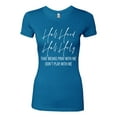 thumbnail image 2 of Half Hood Half Holy Pray With Me Womens Slim Fit Junior Tee, Turquoise, X-Large, 2 of 3