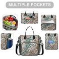 thumbnail image 2 of Leopard and Tiger Pattern Womens Lunch Box for Work,Insulated Large Lunch Bag for Tween and Teen,Loncheras Para Mujer,Leakproof Adult Lunch Bag for Work,Beach,Travel,Picnic,Camping, 2 of 7