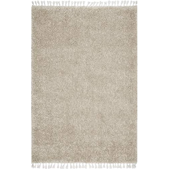 Nuloom Neva Plush Shag Area Alfomba, 4 'x 6', beige nuLOOM Ver descripción