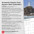 thumbnail image 6 of World's Greatest Lighthouses 2025 12 X 24 Inch Monthly Square Wall Calendar Foil Stamped Cover Plastic-Free (Wall), 6 of 9