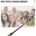 thumbnail image 5 of FANGTUOSI Handheld Selfie Stick Bluetooth Wireless Tripod Extendable Monopod with Remote for Huawei iPhone Xiaomi Phone Live, 5 of 9