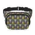 thumbnail image 1 of Disketp Sugar Skulls Riñonera de Doble Capa, Bolsa de Cintura Ajustable para Viajes, Correr y Senderismo, Riñonera Ligera para Hombre y Mujer, 1 of 9