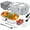 Gray, variant on Electric Lunch Box -DFITO Fast 65W Food Heater 3-In-1 Portable Food Warmer Lunch Box W/Leak proof, 2 Compartments, Removable 304 Stainless Steel Container, Fork, Spoon and Carry Bag,Pink