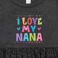 thumbnail image 4 of Inktastic I Love My Nana Grandkids Girls Baby Dress, 4 of 5