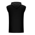 thumbnail image 4 of lmcalzta Mens Gym Hooded Tank Tops Summer Sleeveless Undershirts with Hoodie Drawstring Athletic Tank Shirts, 4 of 7