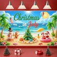 thumbnail image 3 of Colorful Design Christmas in July Beach Theme Summer Holiday Banner for Tropical Celebration Outdoor Party Festive Gathering, 3 of 7