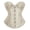 Khaki, variant on Corset for Women Overbust Bustier Top Basque Gothic Plus Size Black Renaissance (Pink, XS)