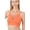 Ash Copper, variant on Women's Strappy Bralette – Front V Lattice Sports Bra with Removable Pads Padded Built-in Shelf Bandeau