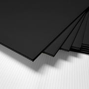 5 Pack- Black Corrugated Plastic (4mm) 18" x 24" ^