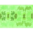 thumbnail image 1 of Ahgly Company Indoor Rectangle Abstract Green Modern Area Rugs, 2' x 4', 1 of 4