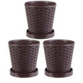 thumbnail image 1 of 3 Sets Resin Planters Garden Flowers Pots Simple Plant Pots Succulents Pots, 1 of 8