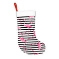 thumbnail image 2 of Yiaed Flamingos Print Christmas Stockings, Christmas Stockings Hanging Ornaments, Christmas Stockings for Family Christmas Holiday Decorations, 2 of 7