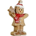 thumbnail image 6 of Northlight LED Lighted Gingerbread Boy with Frosted Cookie Star Christmas Figurine - 15.5", 6 of 7