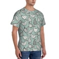 thumbnail image 5 of Rocae Hand Drawn Chickens for Men's Moisture-Wicking Crew Tee - T-Shirt for Sports, Outdoor Activities, and Casual WearLarge, 5 of 9