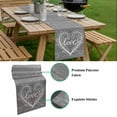 thumbnail image 5 of Valentine's Day Table Runner - 36 Inch Long, Kitchen Dining Table Runner Dresser Scarves, Love Branches Vintage Wood Grain Gray Farmhouse Decor for Coffee Tables Wedding Party Banquet, 5 of 8