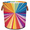 Multicolor 1, variant on ADECORIVY Rainbow Radial Color Rays Laundry Basket, Foldable Laundry Hamper, Dirty Clothes Hamper Clothes Organizer Basket for Bathroom, Bedroom, Dorm