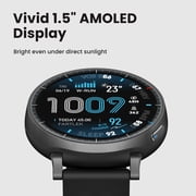 Amazfit Active Max 38mm Smart Watch 1.5 AMOLED Display, 25-Day Battery, Black